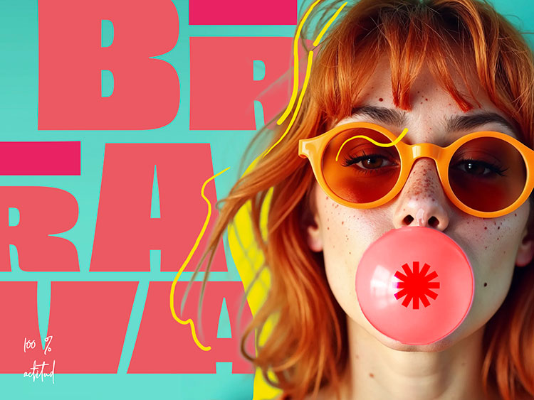 Equipo de Brava Estudio diseñando identidad visual en laptop